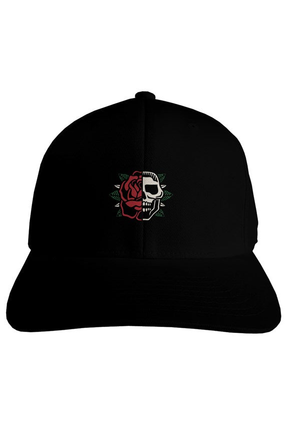 rose bone - black fitted