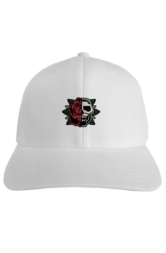 rose bone - white fitted