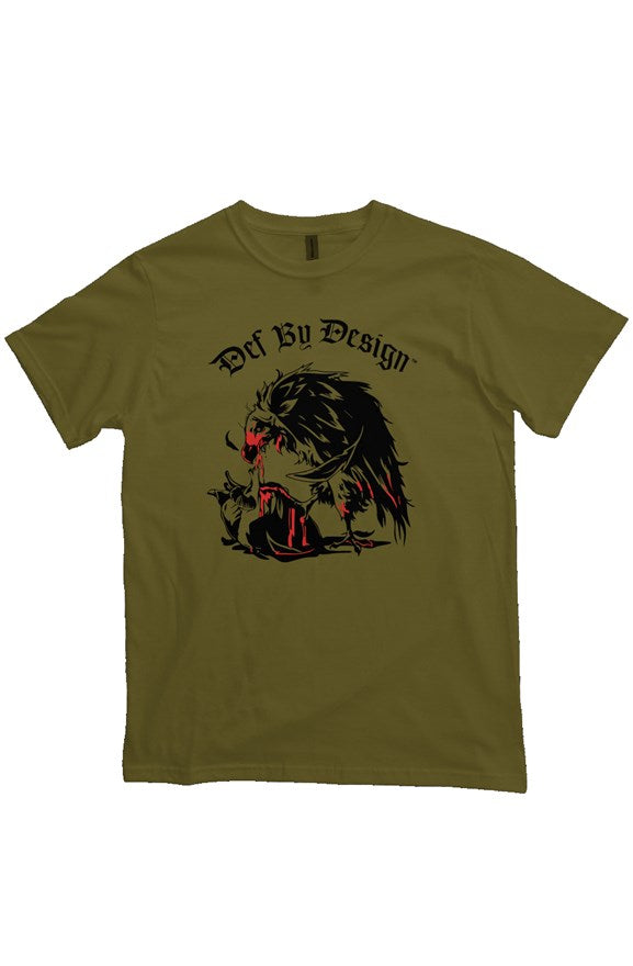 Def by Design Vulture - Olive Heavyweight T Shirt